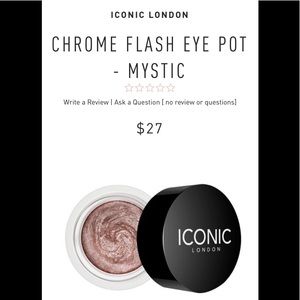 BNIB Iconic London Chrome Metallic Eye Pot-Mystic